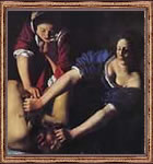 Pintura con claroscuro estilo El Caravaggio.