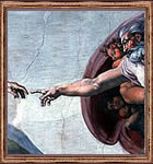 Pintura en el Vaticano por Michelangelo.
