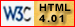 C&oacute;digo HTML 4.01 validado.