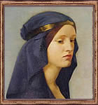 Retrato de mujer realizado en el siglo 19.