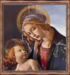 Madonna del pintor italiano Sandro Botticelli.