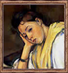 Pintura de dama italiana.