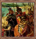 Pintura hostórica al óleo por Delacroix.