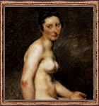Mujer posando desnuda.