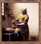 Cuadro famoso del maestro Vermeer.