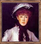 Retrato de una dama al estilo Whistler.